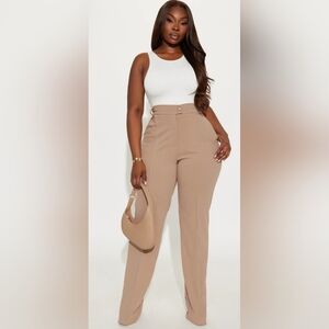 Elegant Tan Women's Pants